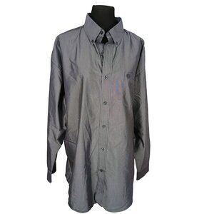 Wrangler George Strait Collection Charcoal Button Front Size XXL Dress‎ Shirt